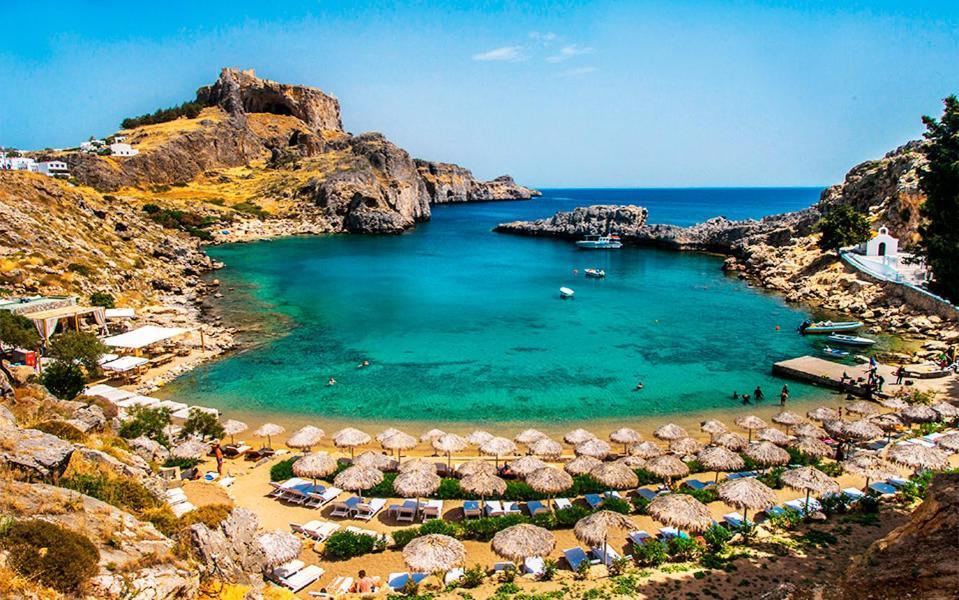 Lindos Luxury Retro Villas Buitenkant foto